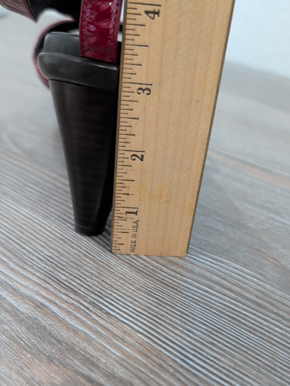 Like New Donald J. Pliner TEMIRA Oxblood Red Patent Leather Heeled Sandals 10 - Picture 14 of 14